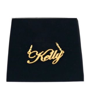 14K Gold Plated Name Necklace - Kelly
